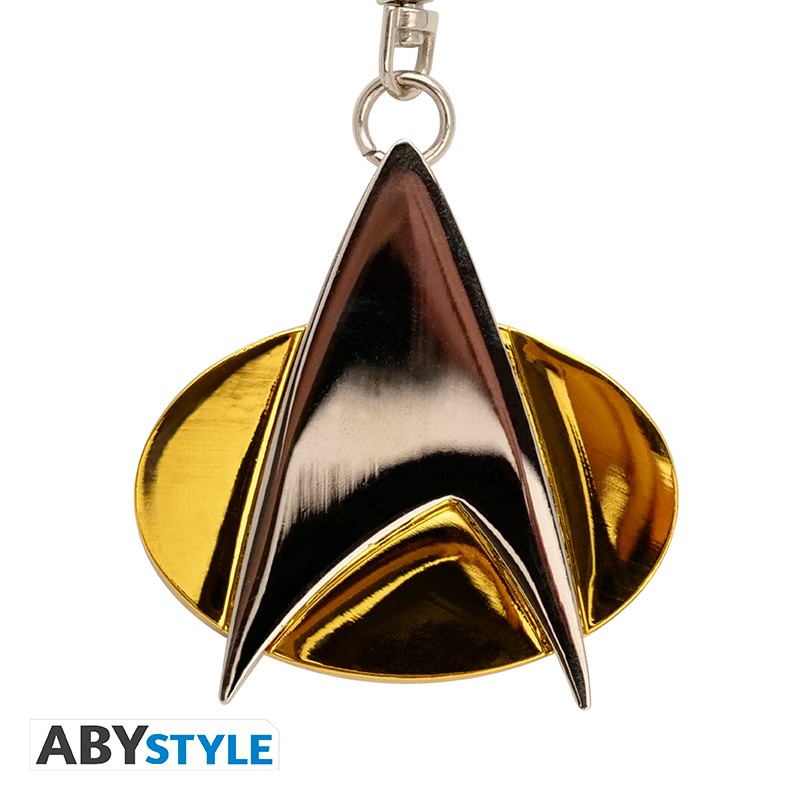 Keychain - 3D - Star Trek - Communicator Badge - Gold