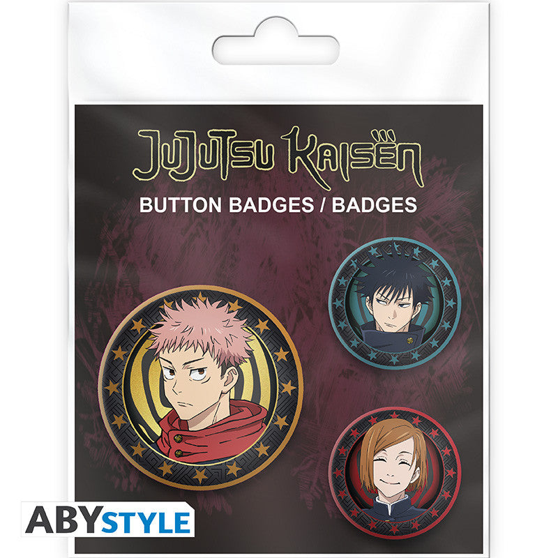 Badge - Jujutsu Kaisen - Yuji, Megumi & Nobara