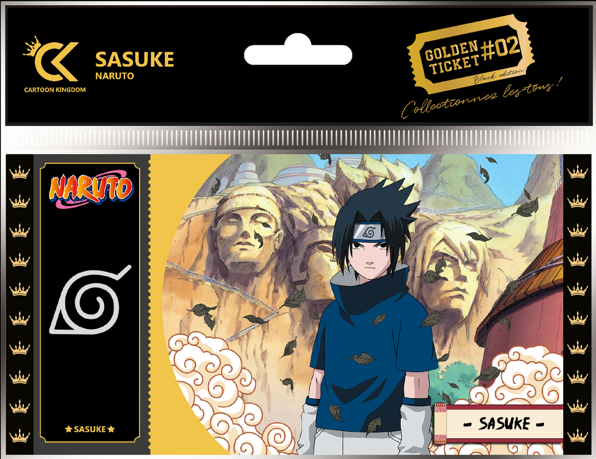 Collector Ticket - Golden Tickets Black Edition - Naruto - Sasuke Uchiha