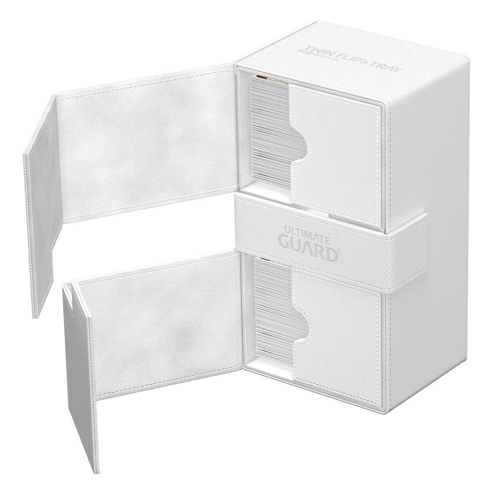Deck Box - Twin Flip´n´Tray 200+ - White - XenoSkin