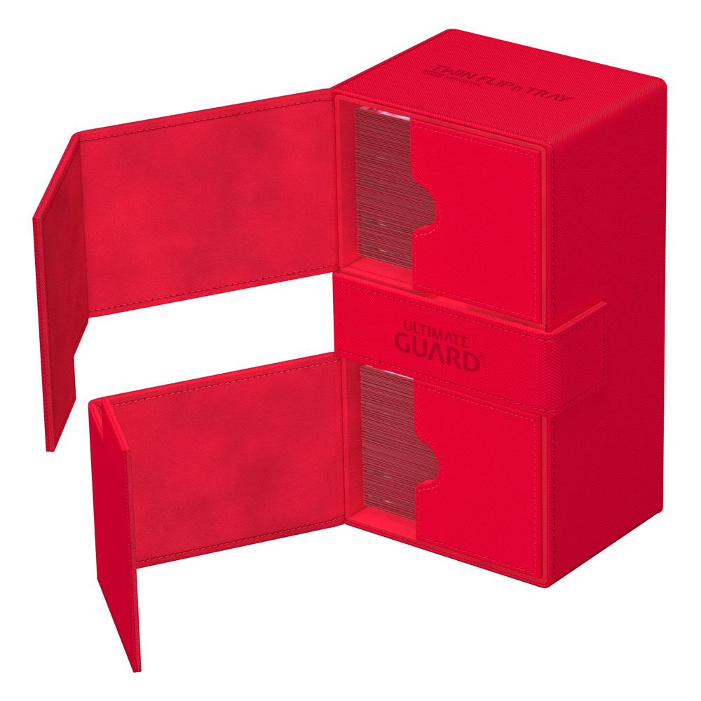 Deck Box - Twin Flip´n´Tray 200+ - Red - XenoSkin