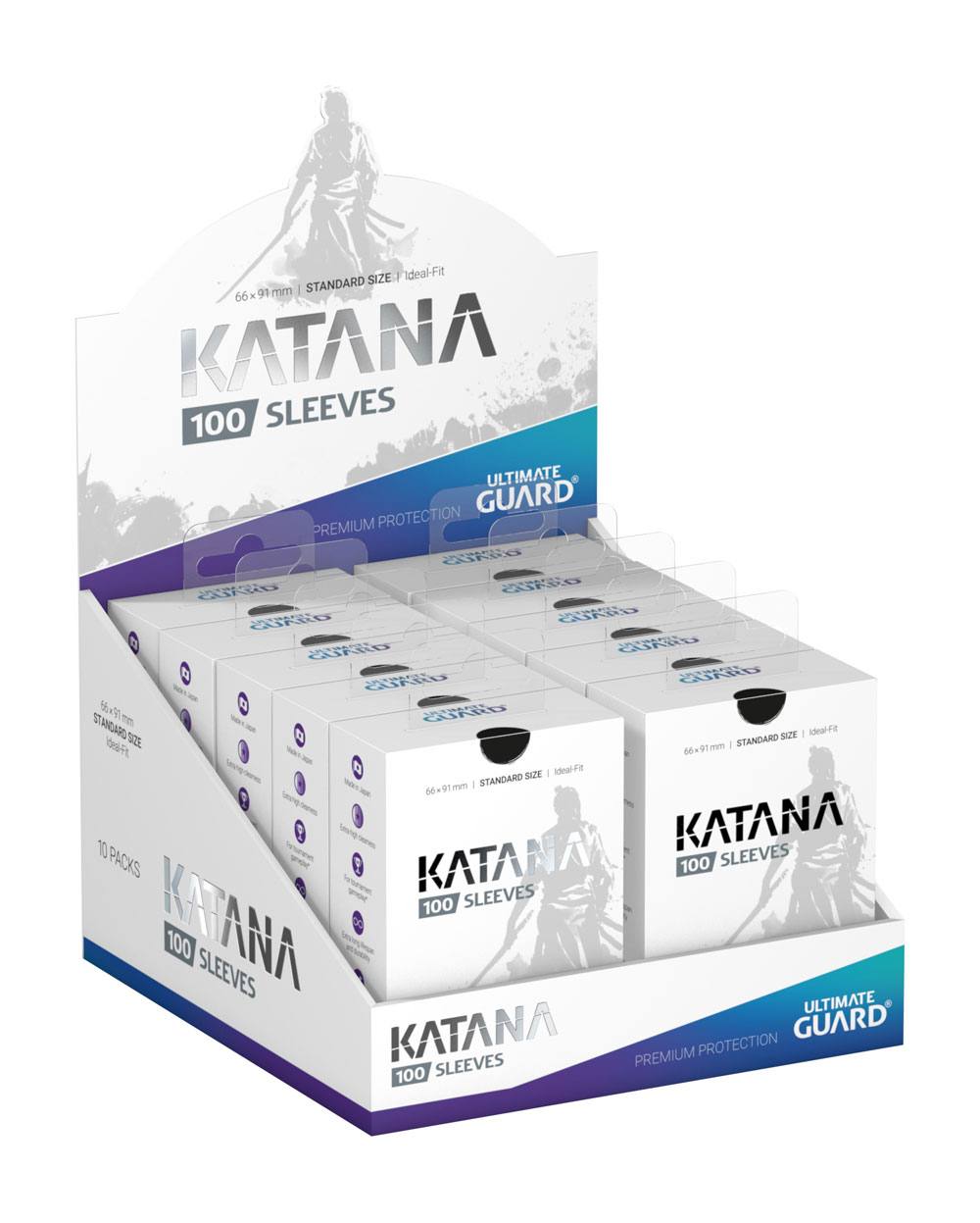 Sleeves - 100 Pcs - Katana - Standard - Black - Black