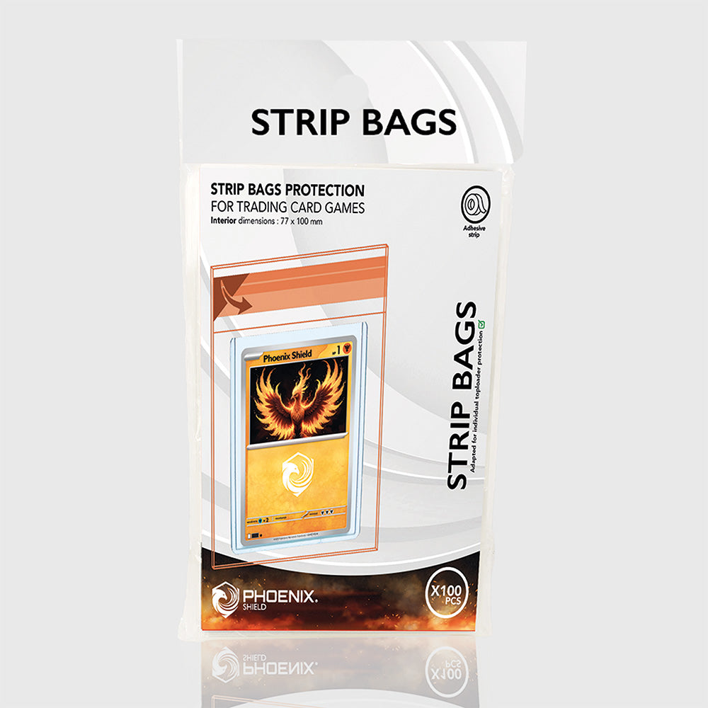 Sleeves - 100x Strip Bag - Toploader - Clear