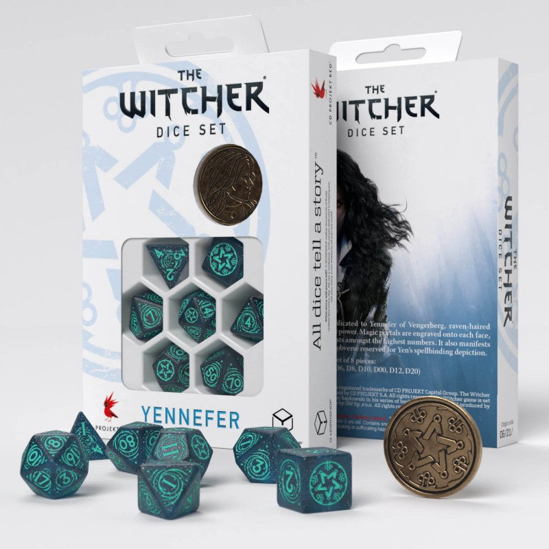 RPG - Dices - The Witcher - Yennefer (RPG dice set) - Blue