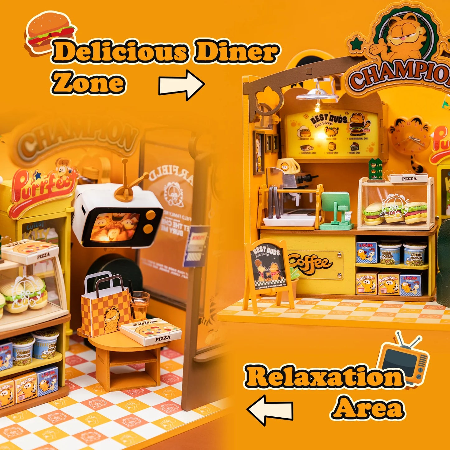 Garfield Puremind Wooden Kit Garfield Café