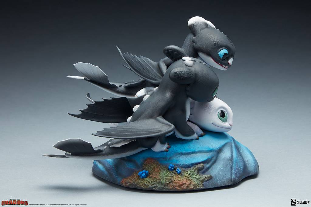 Static Figure - How to train your Dragon - Dart & Pouncer & Ruffrunner