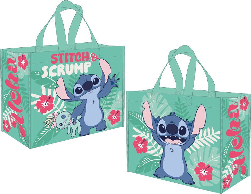 Disney Tote Bag PP 45x40x20cm - Stitch Aloha Flower