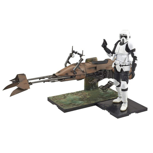 Star Wars Plastic Model:Scout Trooper & Speeder Bike