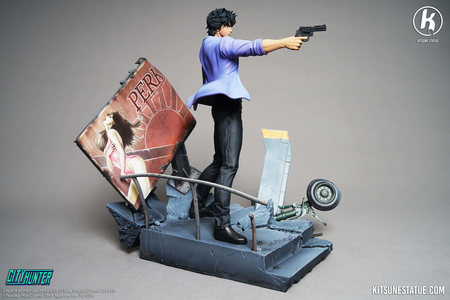 City Hunter Nicky Larson Statue 1/6 Ryo Saeba Nicky Larson 36cm