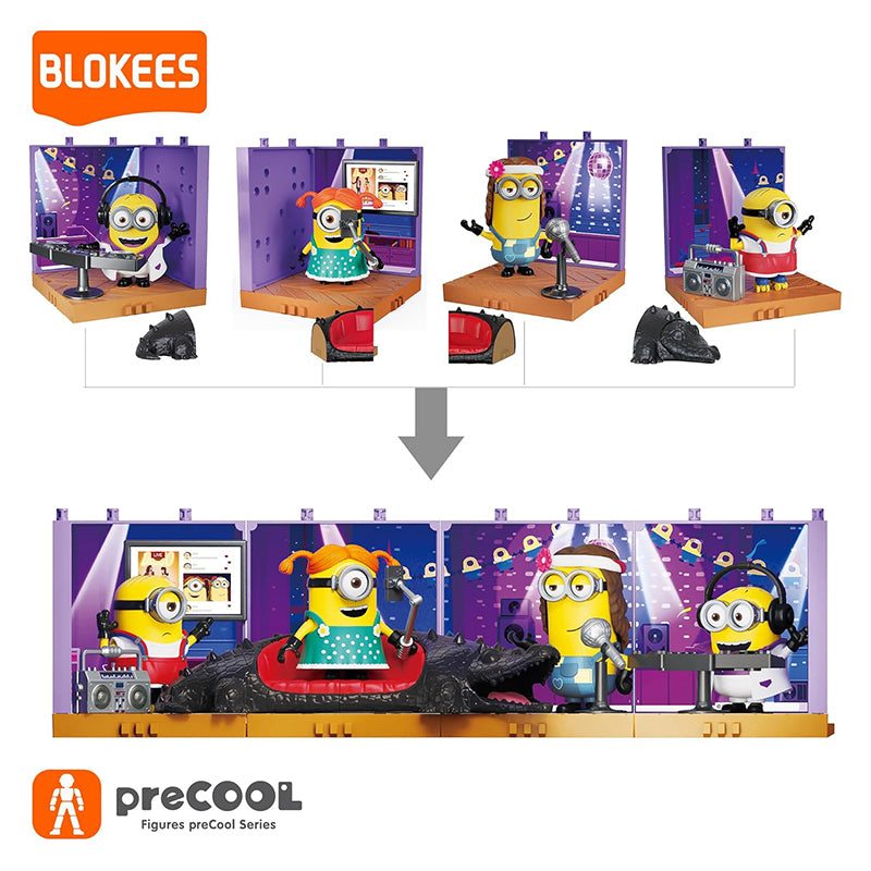Minions Blokees Precool Celebration Party Series 2 asst 4 pcs