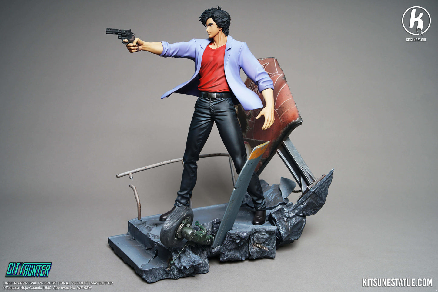 City Hunter Nicky Larson Statue 1/6 Ryo Saeba Nicky Larson 36cm