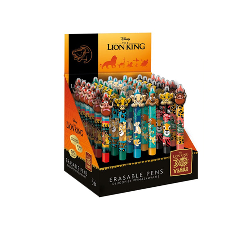 Disney Erasable Pen - The Lion King Display of 36pcs
