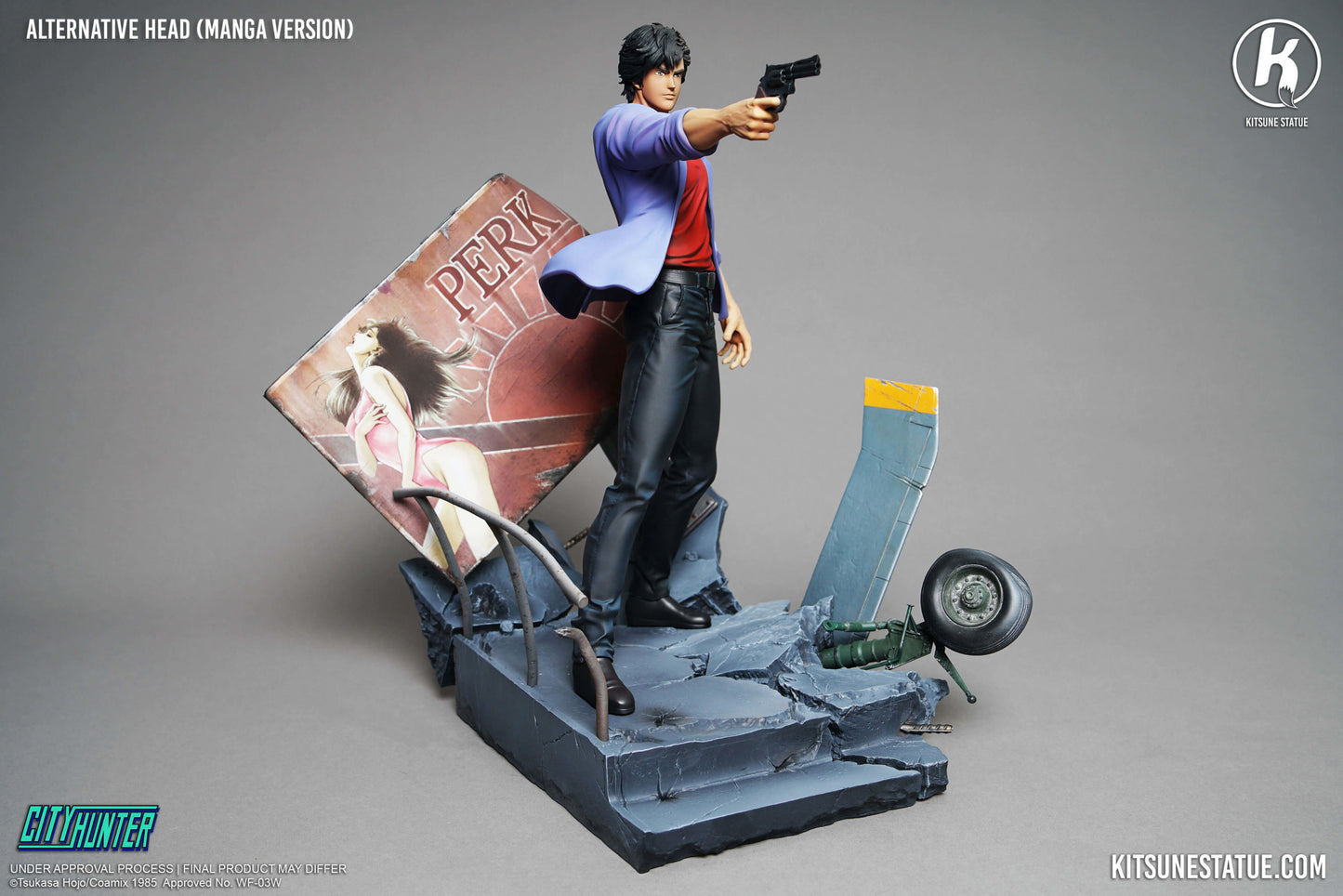 City Hunter Nicky Larson Statue 1/6 Ryo Saeba Nicky Larson 36cm
