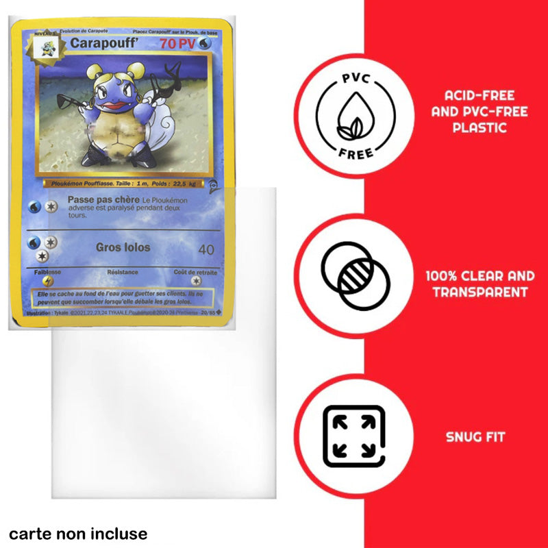 Evoretro 200 Perfect Fit Sleeves for Pokemon, Lorcana & MTG Cards