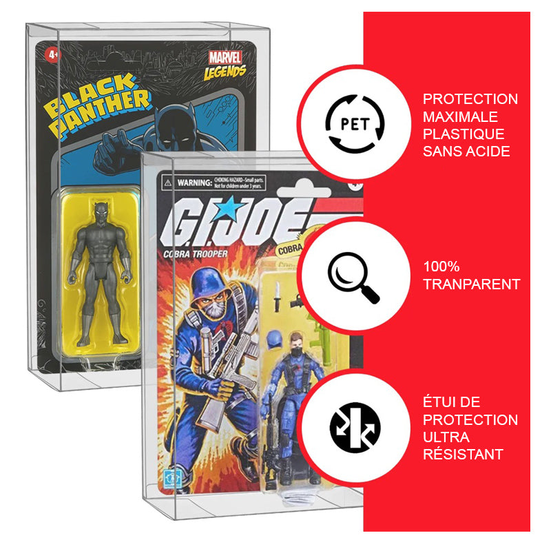 Evoretro Protective Case for Hasbro 3.75" Figures - Pack of 10pcs