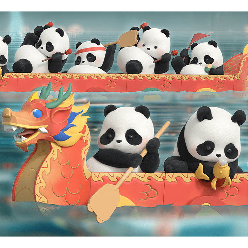 Panda Roll 52Toys Dragon Boat Racing Box of 4pcs