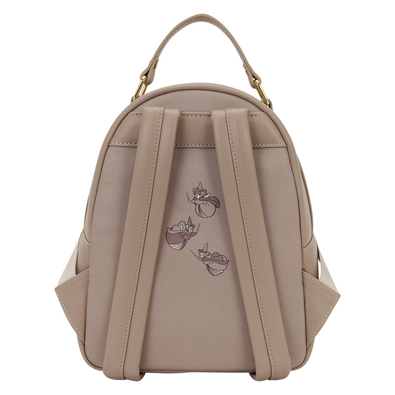 Disney Loungefly Mini Backpack Sleeping Beauty Spinning Wheel