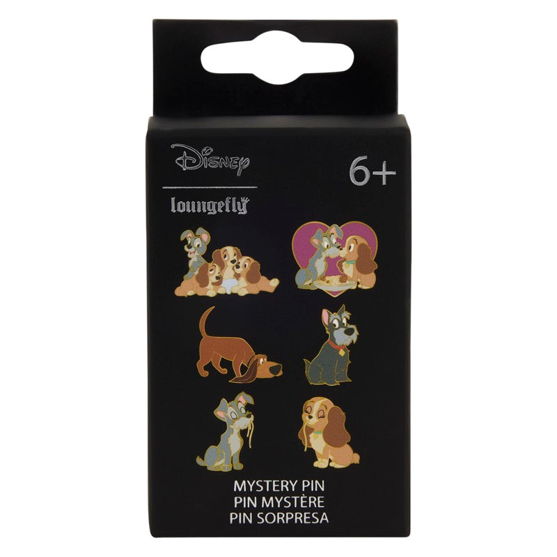Disney Loungefly Mystery Box Pins Lady And The Tramp Asst 12pcs