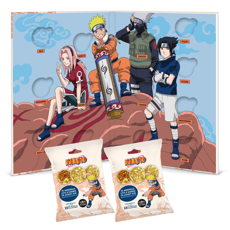 Naruto Monnaie de Paris - Collector Medal Album + 2 Mini Medals