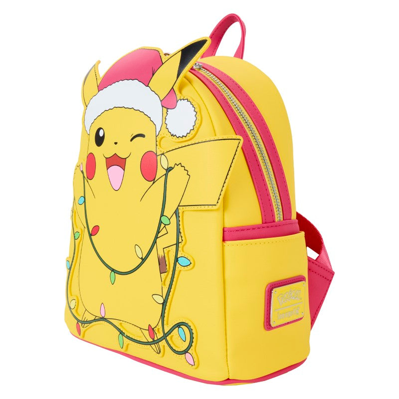Pokemon Loungefly Mini Backpack - Holiday Pikachu