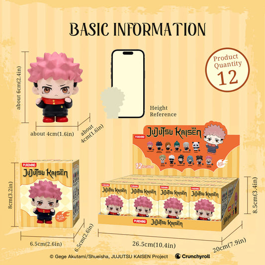 Jujutsu Kaisen Puremind Slice Of Life Blind Box Mini Fig Asst 12pcs