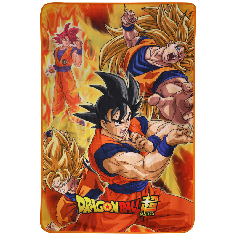 DBZ Dragon Ball Z Fleece Blanket 100x150cm - Battle of Gods Goku