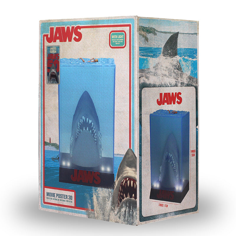 Jaws Shark 3D Poster figure lights