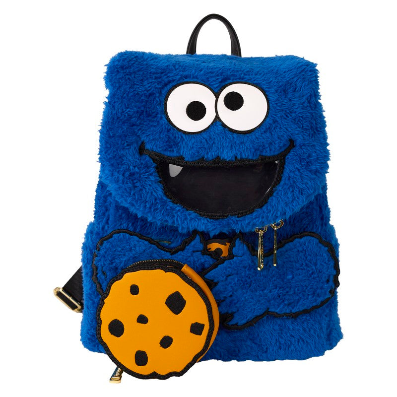 Sesame Street Loungefly Mini Backpack - Cookie Monster (Plush)