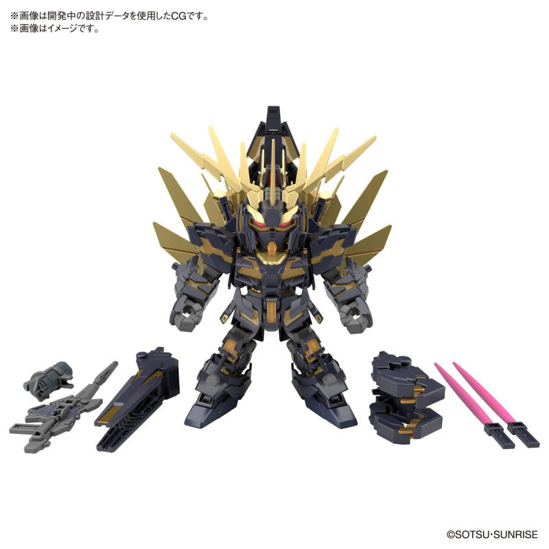 SD Gundam Cross Silhouette: Unicorn Gundam 2 Banshee (Destroy Mode) & Banshee Norn Parts Set
