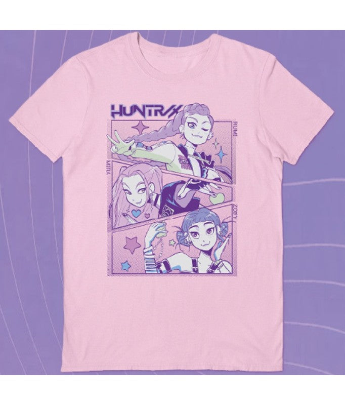 T-shirt - KPop Demon Hunters - Light Pink - Huntrix - S