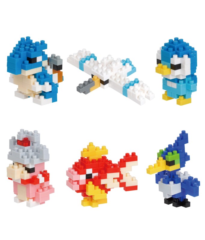 Kawada NBMC_16 Nanoblock Mini Pokemon Water Type. 1 blind box