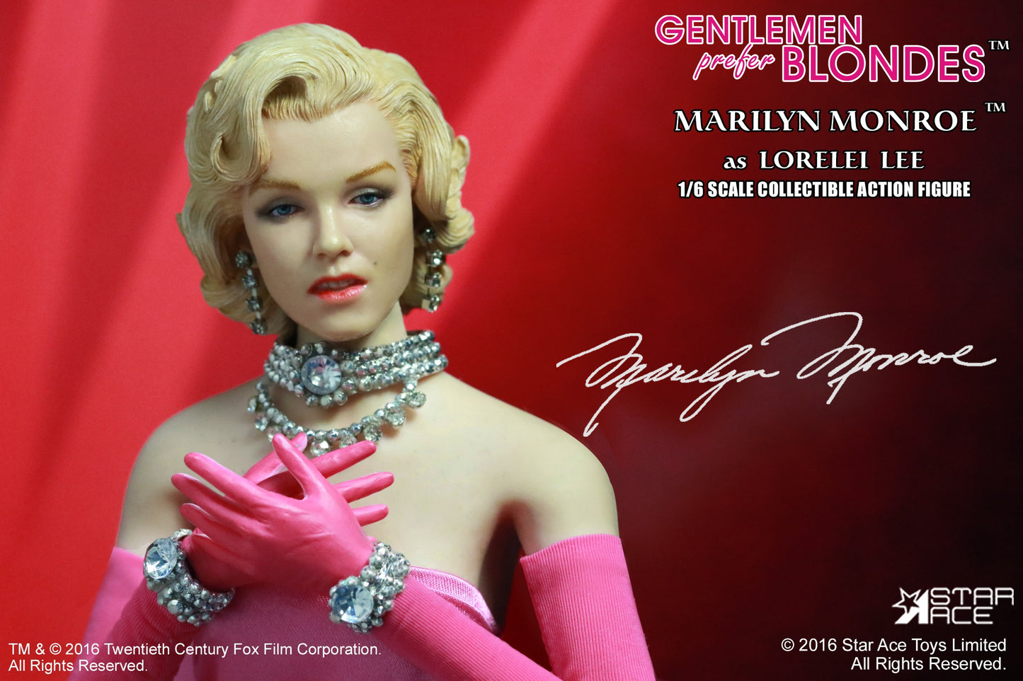 1/6 Marilyn Monroe "Lorelei Lee" Pink Dress ver.