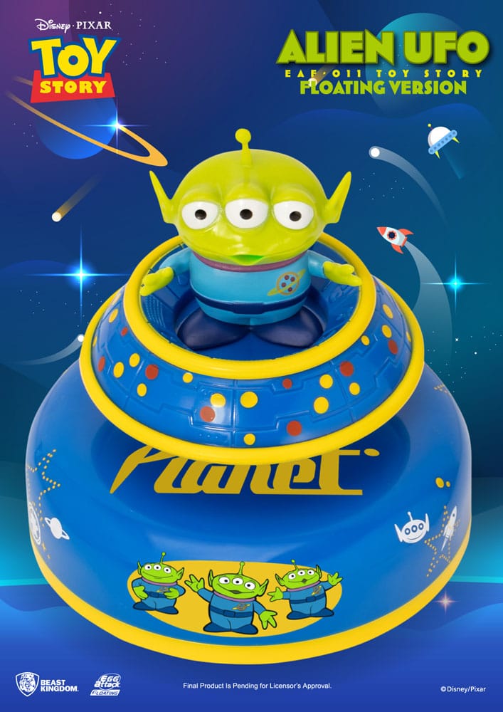 Toy Story Egg Attack Floating Model Alien UFO 6 cm