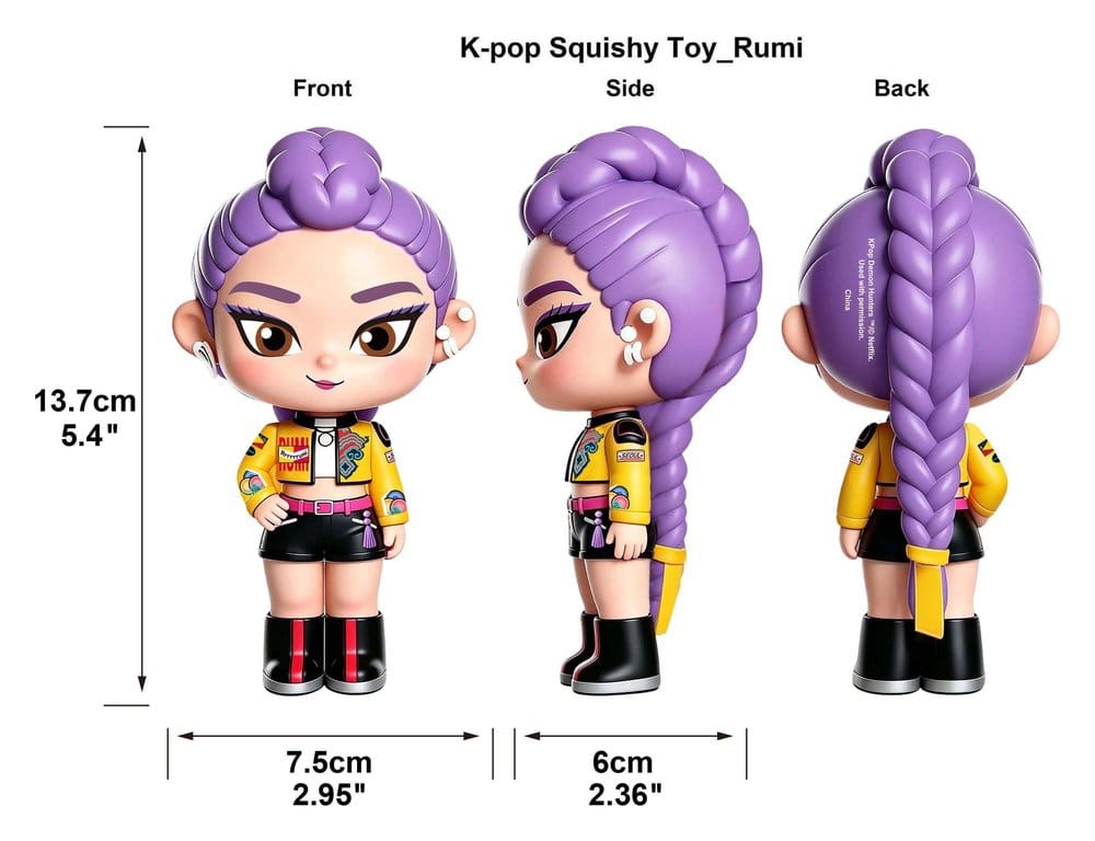 K-Pop Demon Hunters Squishy Figures Display (6)