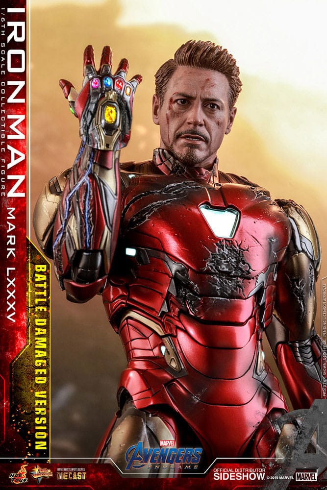 Avengers: Endgame Movie Masterpiece Diecast Action Figure 1/6 Iron Man Mark LXXXV (Battle Damaged Version) Special Edition 32 cm