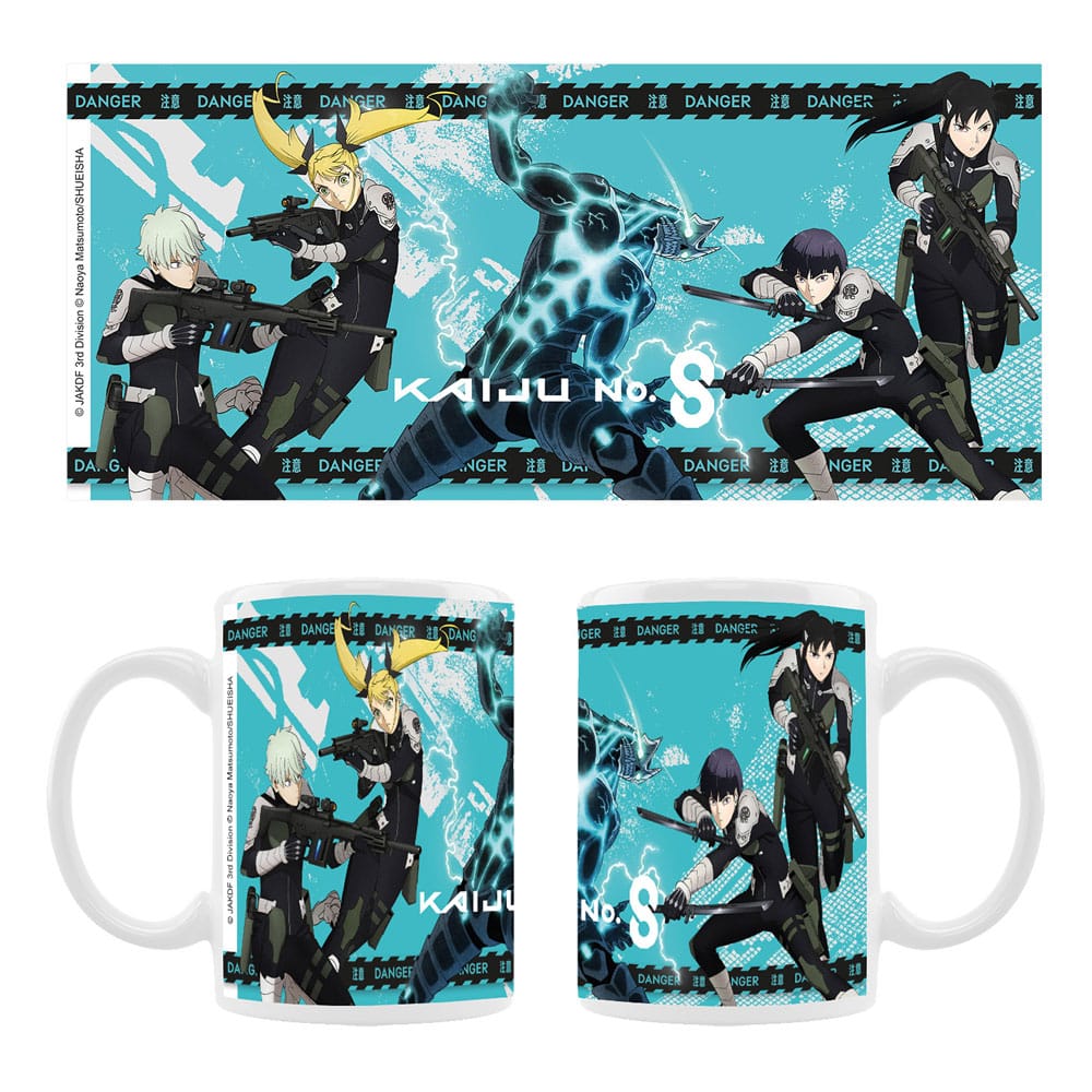 Kaiju No. 8 Ceramic Mug Kaiju No. 8, Reno Ichikawa, Soshiro Hoshina, Mina Ashira, Kikoru Shinomiya Season 2