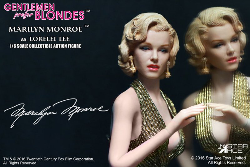 1/6 Marilyn Monroe "Lorelei Lee" Gold Dress ver.