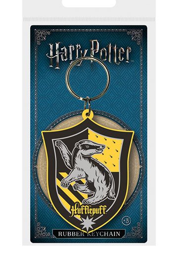 Portachiavi in gomma Harry Potter Tassorosso 6 cm