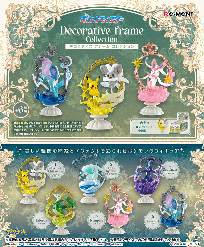 Re-ment Pokemon Decorative Frame Collection 6pcs: single box