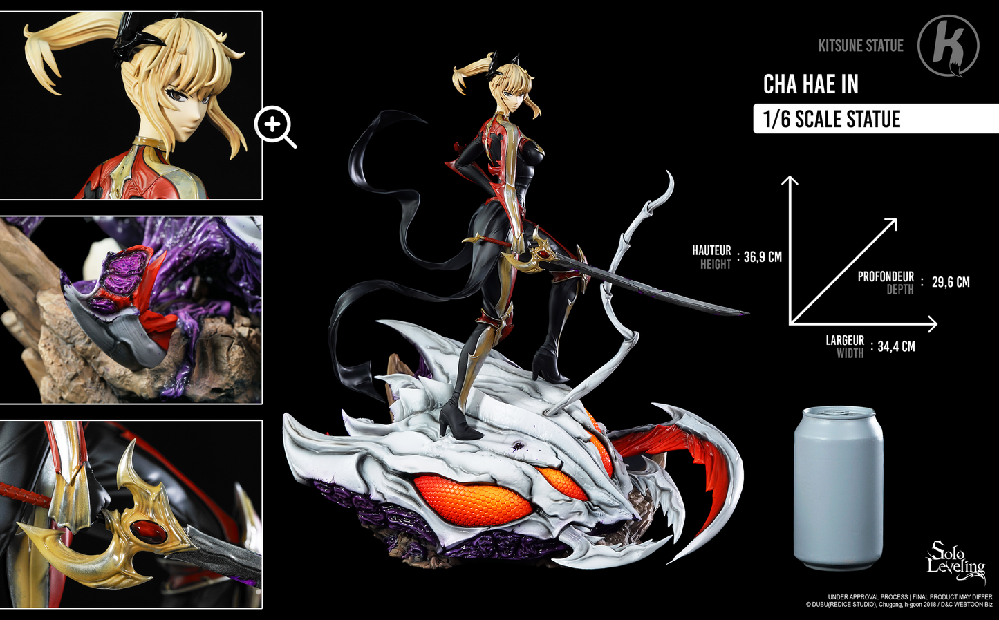 1/6 Solo Leveling Statue Cha Hae-In 37cm