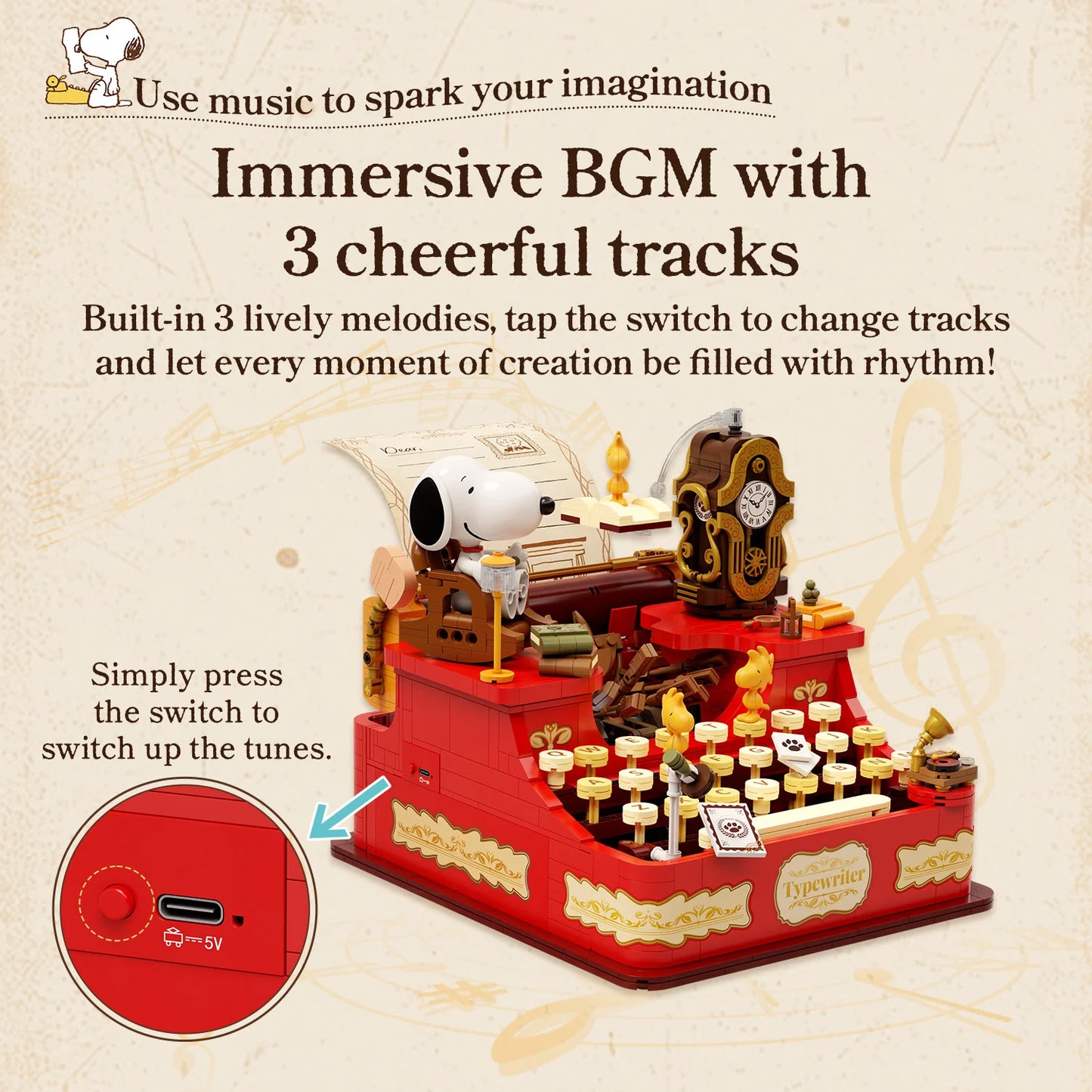 Pantasy x Snoopy Typewriter 86917