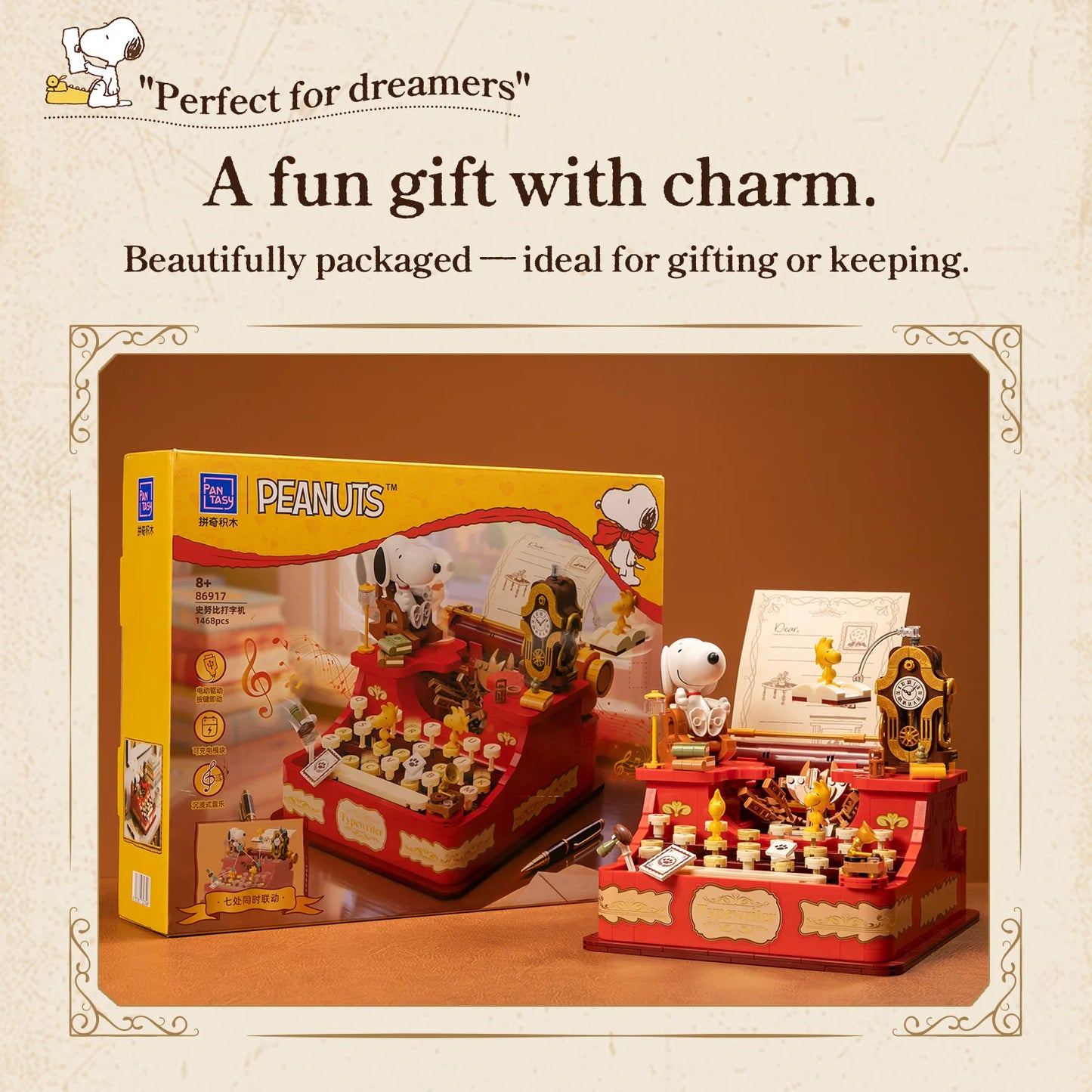 Pantasy x Snoopy Typewriter 86917