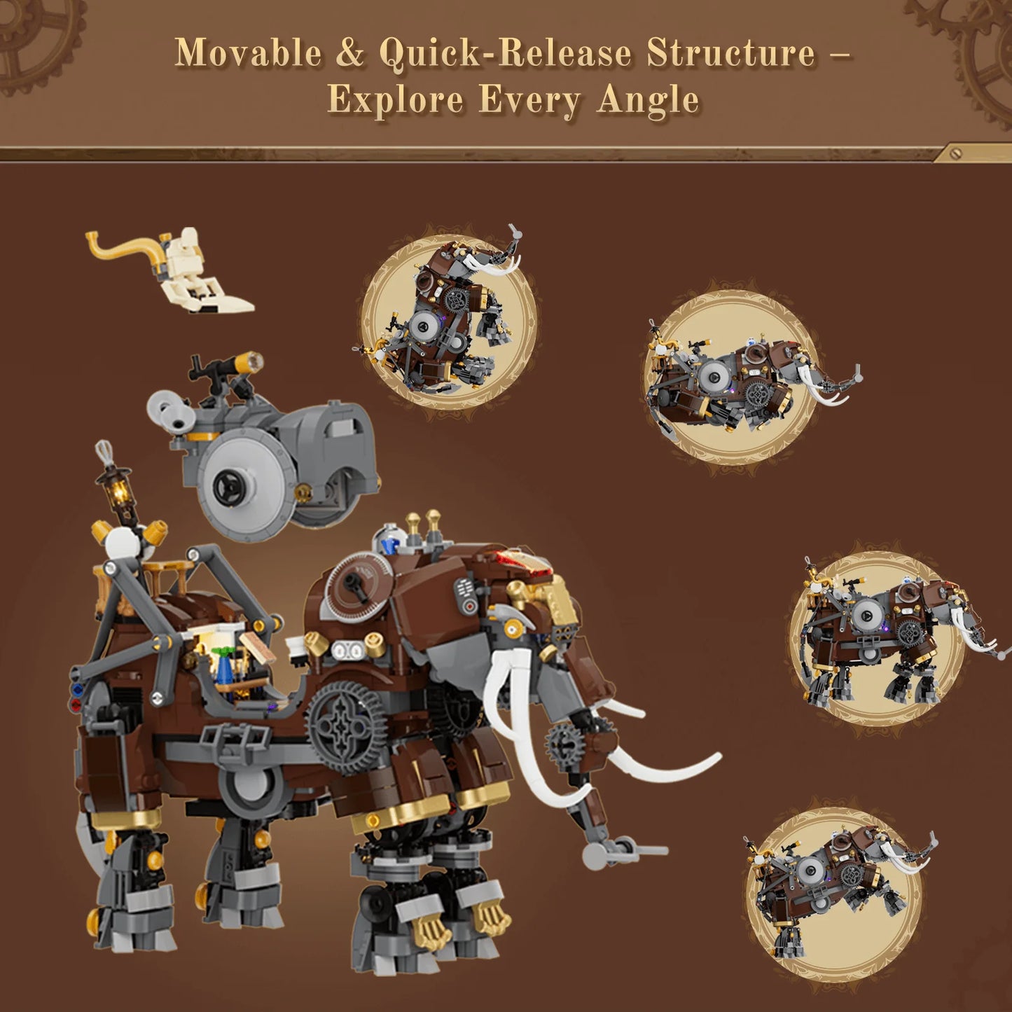 Lumibricks Steampunk World 11014 Steamphant