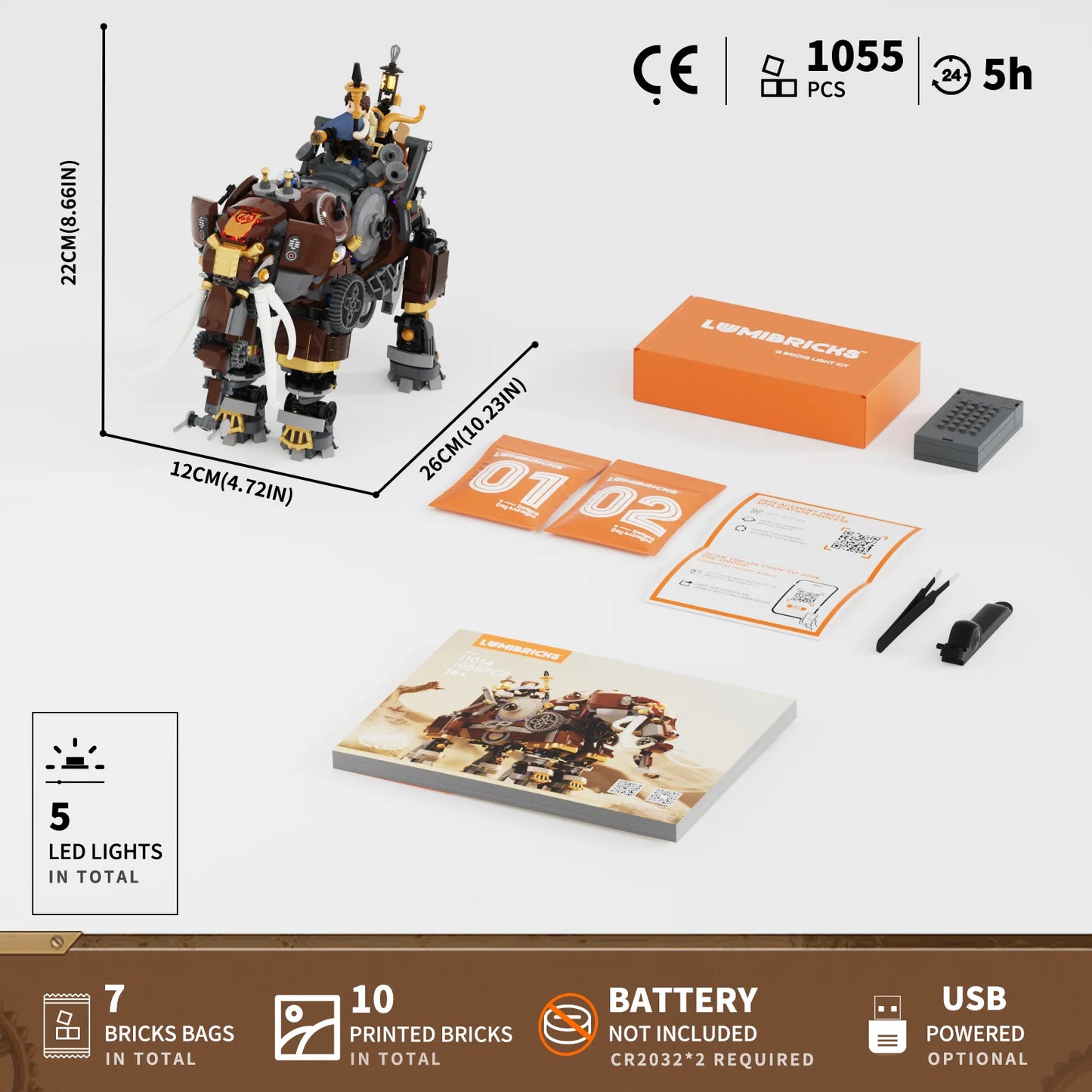 Lumibricks Steampunk World 11014 Steamphant