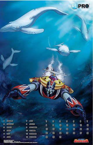 Calendar - UFO Robot Grendizer - Whales