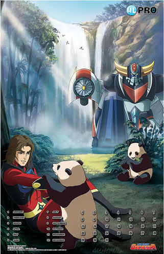 Calendar - UFO Robot Grendizer - Panda