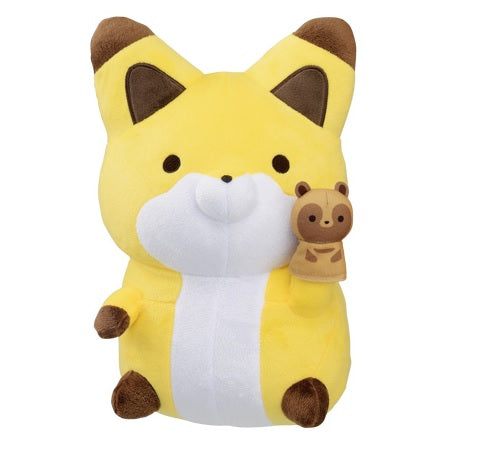 Plush - Tanuki & Kitsune - Kitsune & little Tanuki