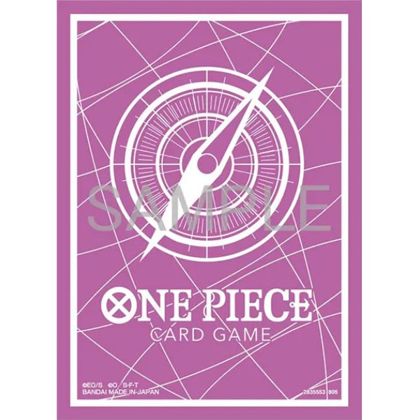 Sleeves - One Piece - Purple Logo - Clear