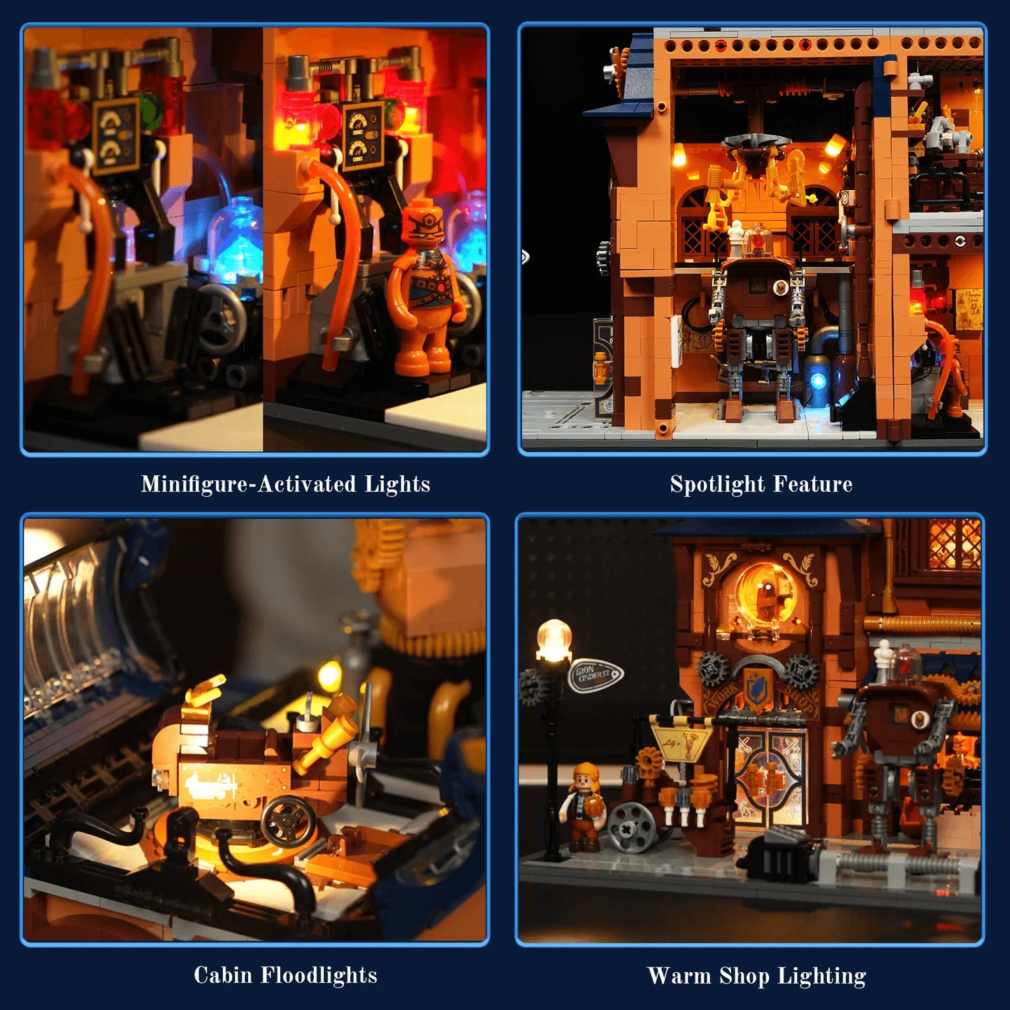 Lumibricks Steampunk World 11015 Steampunk Mechanical Workshop