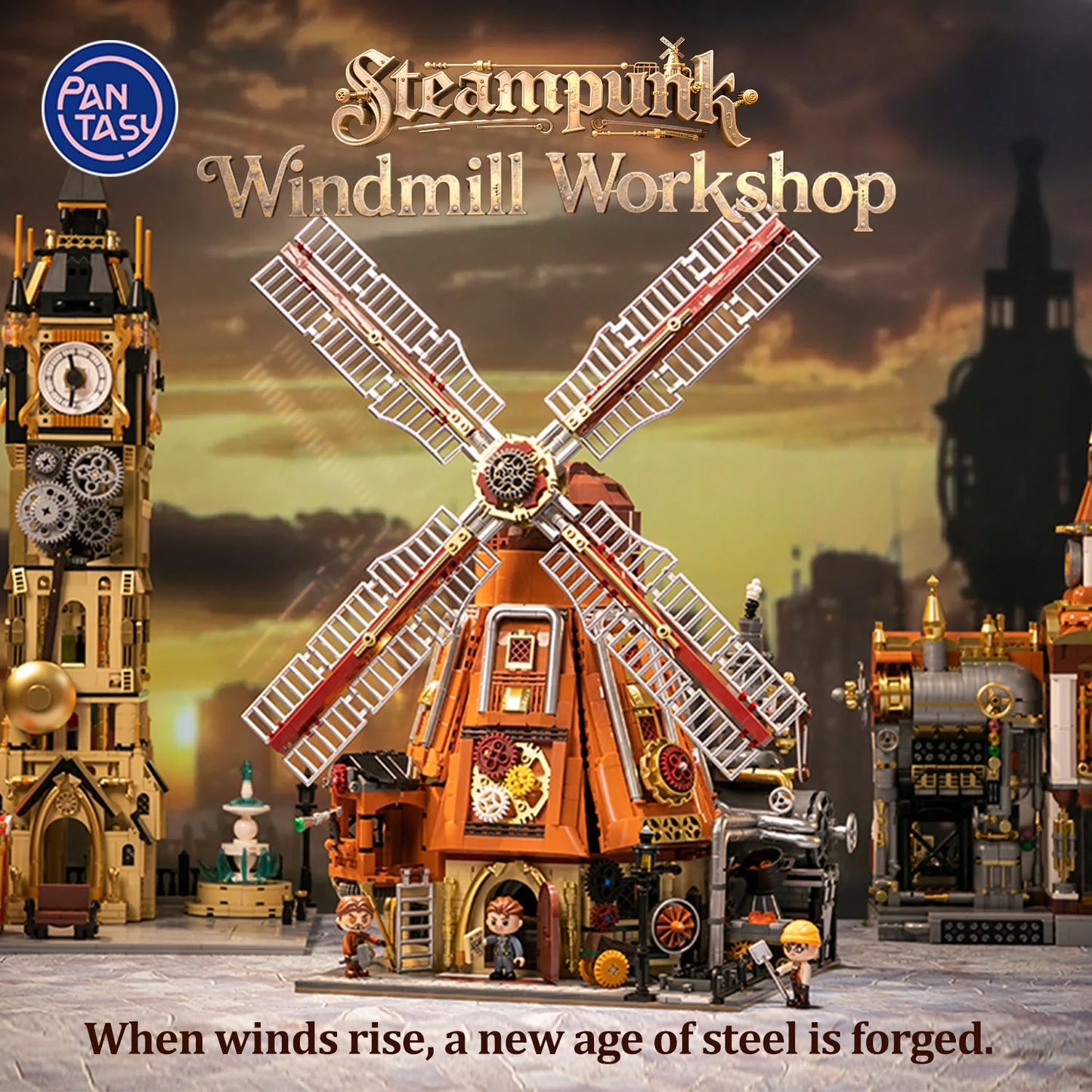 Steampunk Series Pantasy 85026 Windmill Workshop 55cm